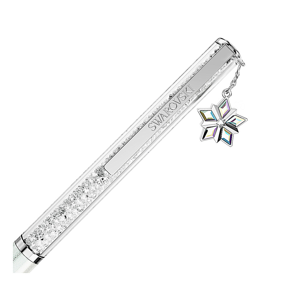 Bolígrafo Crystalline, Lacado blanco, cromado