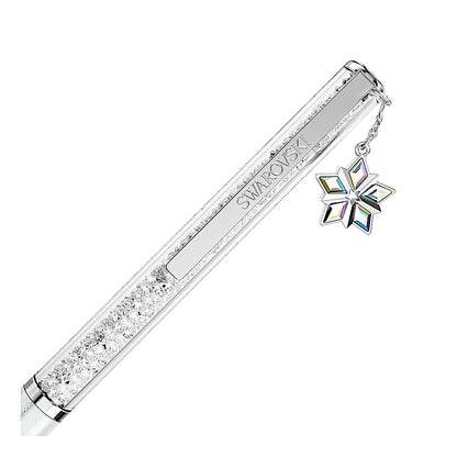 Bolígrafo Crystalline, Lacado blanco, cromado
