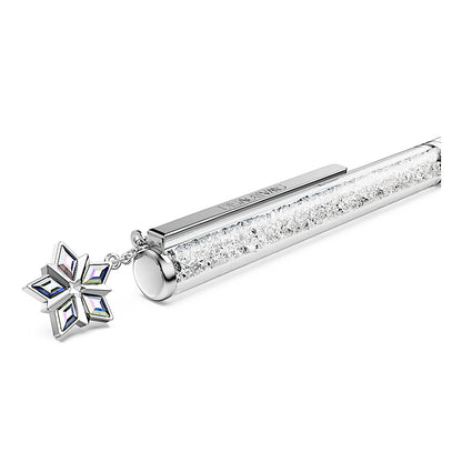 Bolígrafo Crystalline, Lacado blanco, cromado