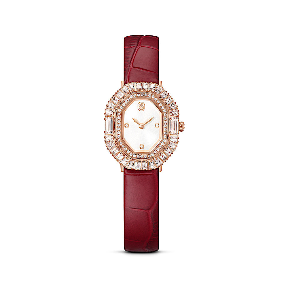 Reloj Matrix octagon, Correa de piel, Tono oro rosa, Acabado tono oro rosa