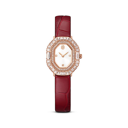 Reloj Matrix octagon, Correa de piel, Tono oro rosa, Acabado tono oro rosa