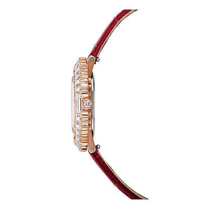 Reloj Matrix octagon, Correa de piel, Tono oro rosa, Acabado tono oro rosa