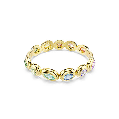 Brazalete Gema, Tallas mixtas, Multicolor, Baño tono oro