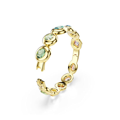 Brazalete Gema, Tallas mixtas, Multicolor, Baño tono oro