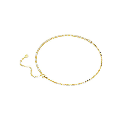 Collar Matrix, Talla redonda, Blanco, Acabado en oro de 18 quilates