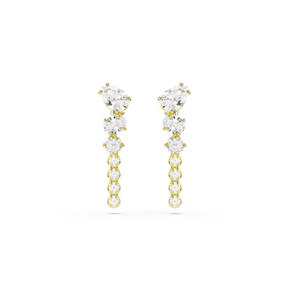 Pendientes Mesmera, Tallas mixtas, Blancos, Acabado en oro de 18 quilates
