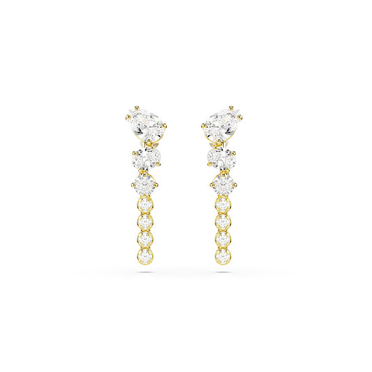 Pendientes Mesmera, Tallas mixtas, Blancos, Acabado en oro de 18 quilates