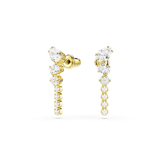 Pendientes Mesmera, Tallas mixtas, Blancos, Acabado en oro de 18 quilates