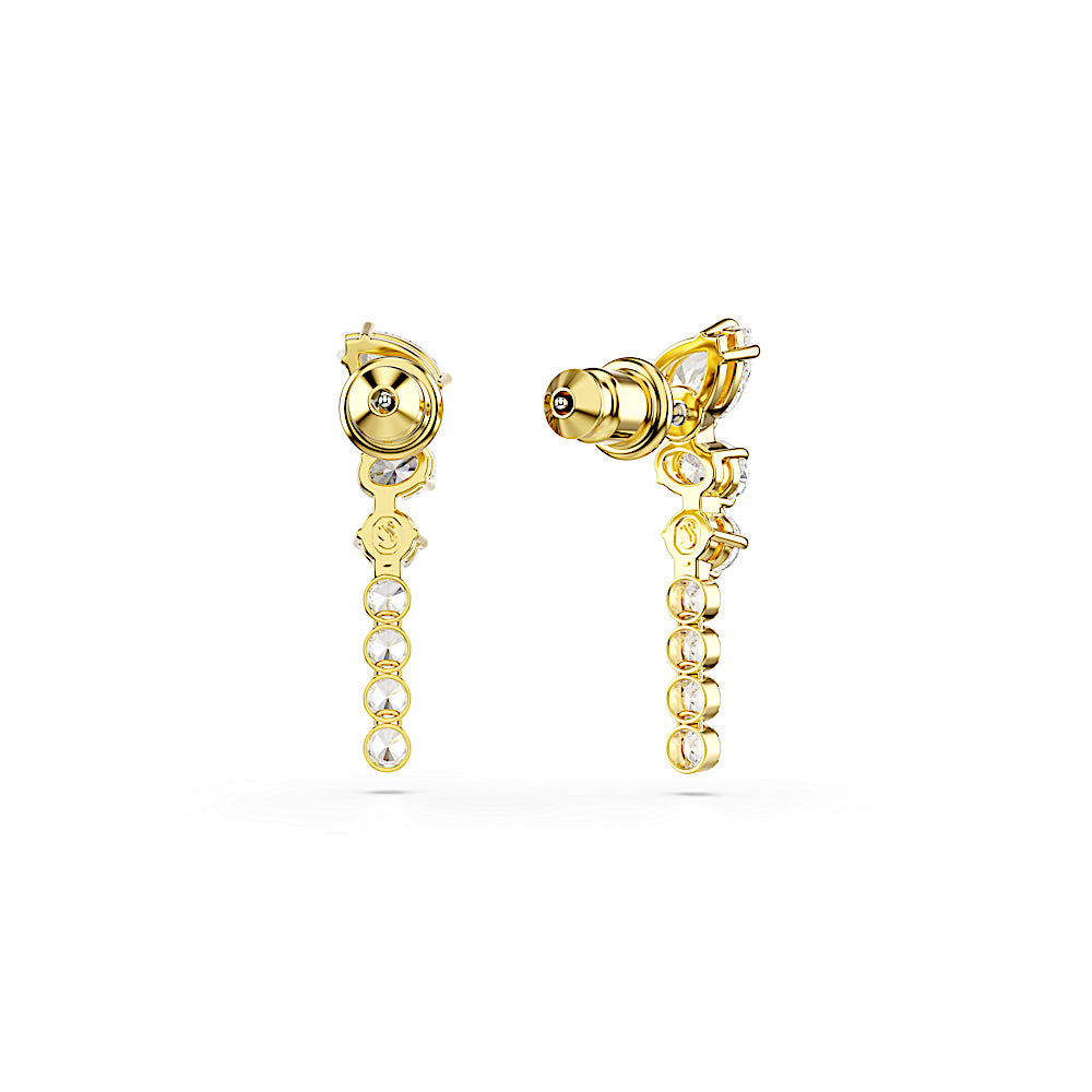 Pendientes Mesmera, Tallas mixtas, Blancos, Acabado en oro de 18 quilates
