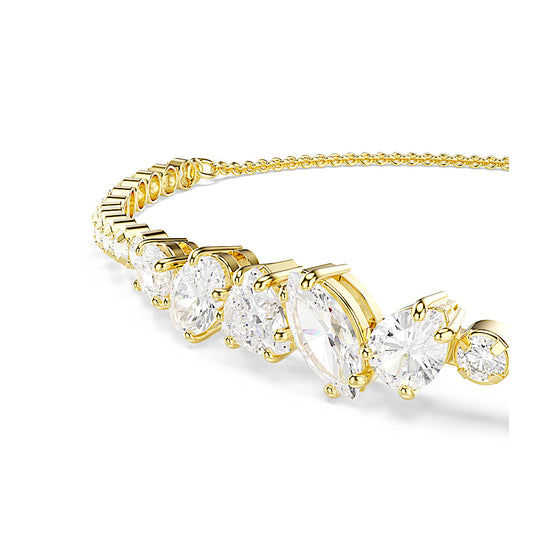 Pulsera Mesmera, Tallas mixtas, Blanca, Acabado en oro de 18 quilates