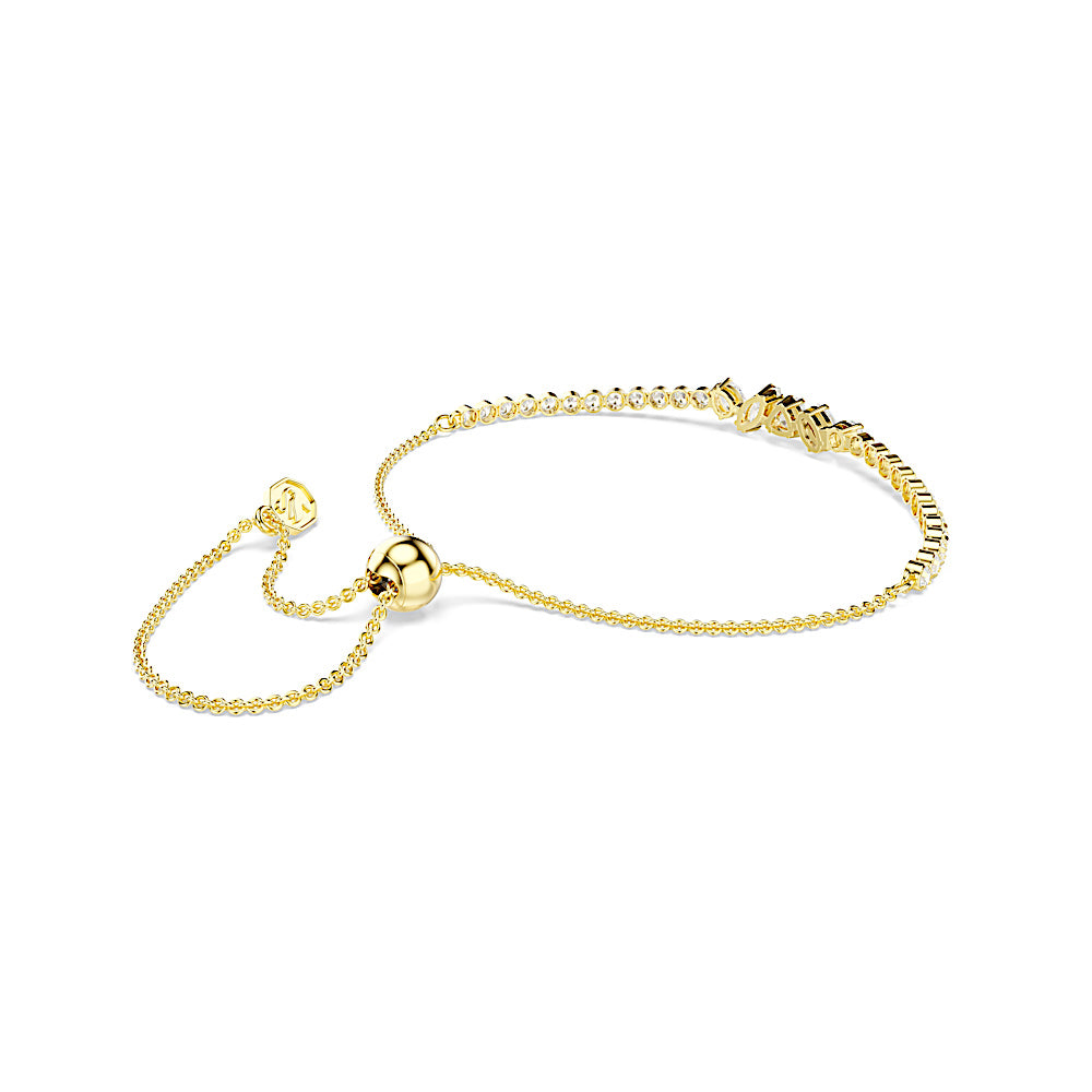 Pulsera Mesmera, Tallas mixtas, Blanca, Acabado en oro de 18 quilates