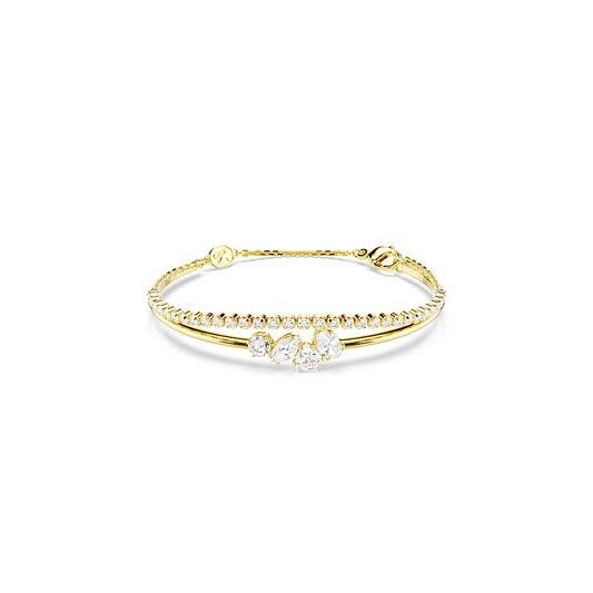 Pulsera Mesmera, Tallas mixtas, Blanca, Acabado en oro de 18 quilates