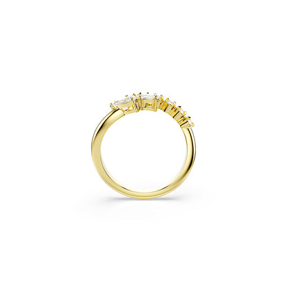 Anillo abierto Mesmera, Tallas mixtas, Blanco, Acabado en oro de 18 quilates
