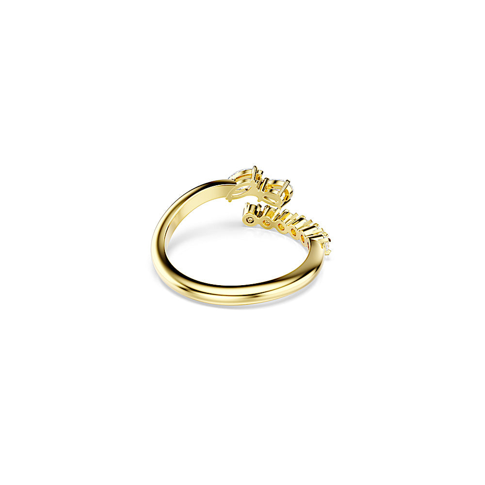 Anillo abierto Mesmera, Tallas mixtas, Blanco, Acabado en oro de 18 quilates