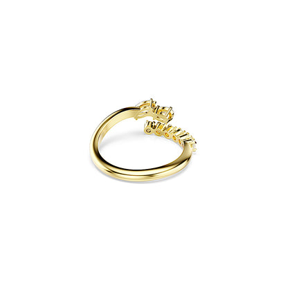 Anillo abierto Mesmera, Tallas mixtas, Blanco, Acabado en oro de 18 quilates