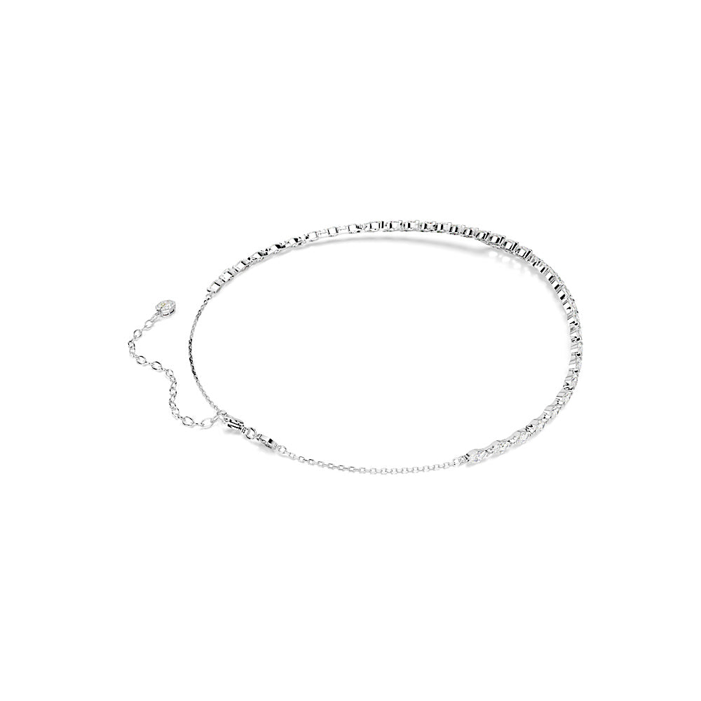 Collar Mesmera, Talla marquisa, Blanco, Baño de rodio