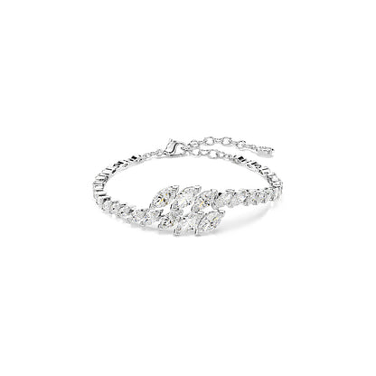 Pulsera Mesmera, Talla marquisa, Blanca, Baño de rodio