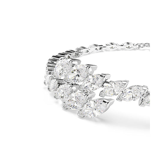 Pulsera Mesmera, Talla marquisa, Blanca, Baño de rodio