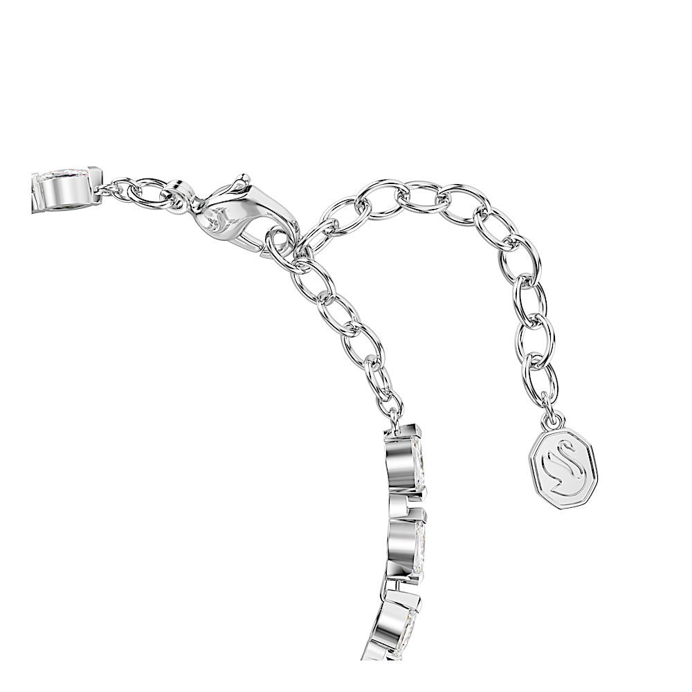 Pulsera Mesmera, Talla marquisa, Blanca, Baño de rodio