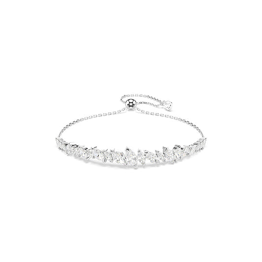 Pulsera Mesmera, Talla marquisa, Blanca, Baño de rodio