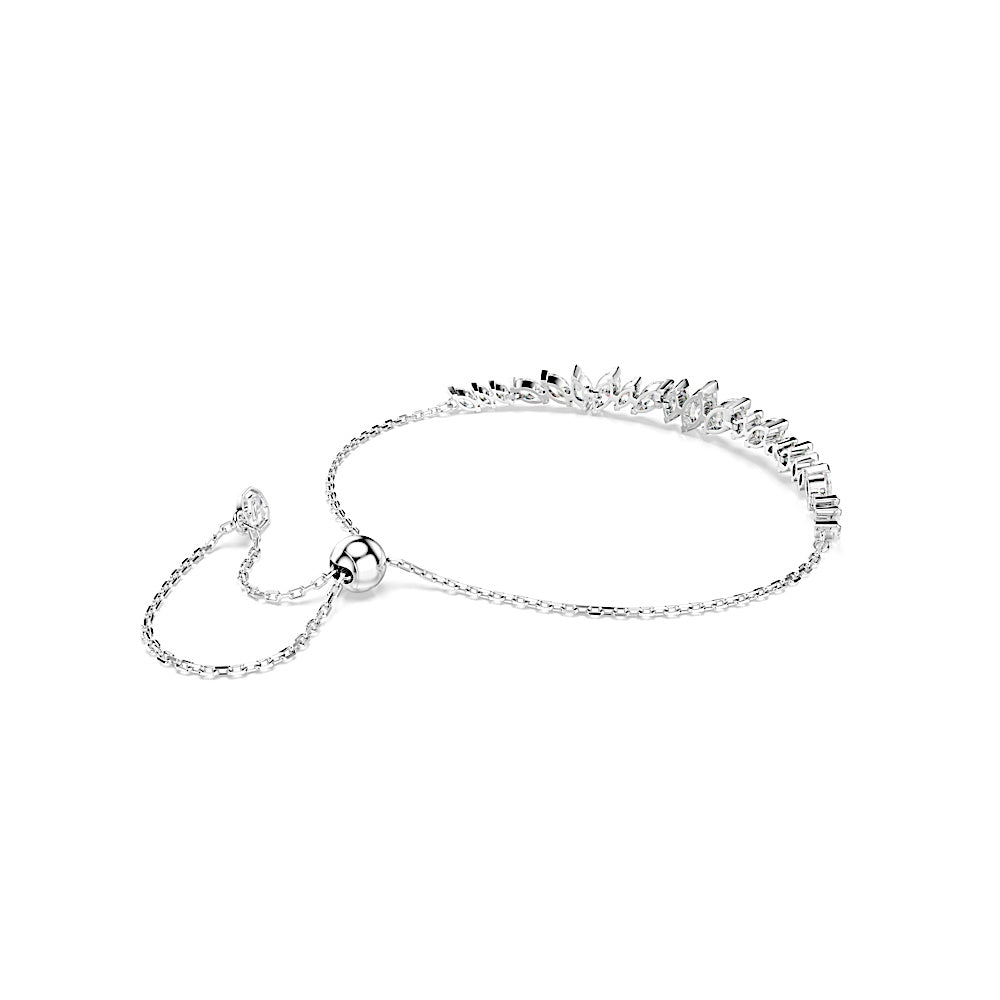 Pulsera Mesmera, Talla marquisa, Blanca, Baño de rodio