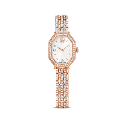 Reloj Dextera octagon, Fabricado en Suiza, Brazalete de metal, Tono oro rosa, Acabado tono oro rosa