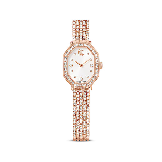 Reloj Dextera octagon, Fabricado en Suiza, Brazalete de metal, Tono oro rosa, Acabado tono oro rosa