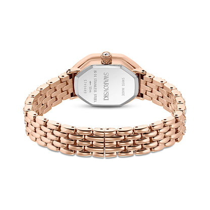 Reloj Dextera octagon, Fabricado en Suiza, Brazalete de metal, Tono oro rosa, Acabado tono oro rosa