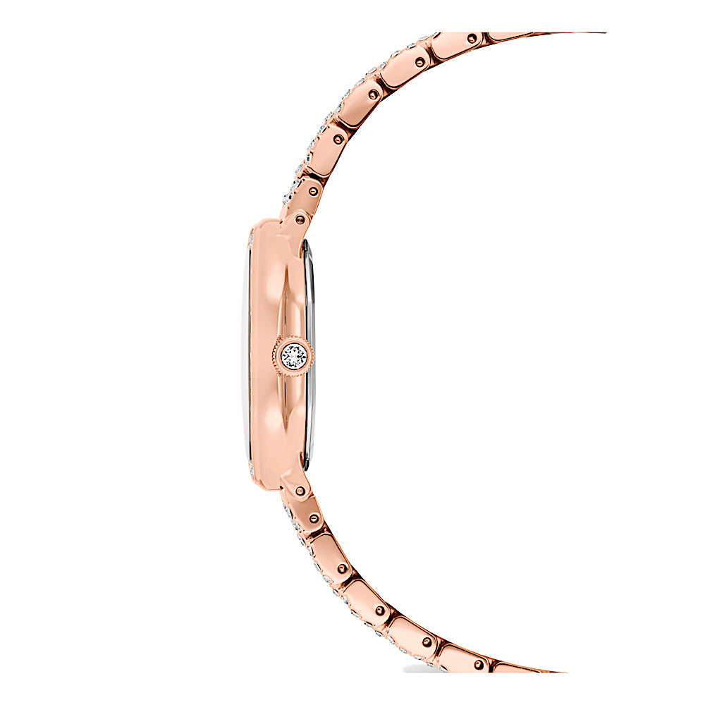 Reloj Dextera octagon, Fabricado en Suiza, Brazalete de metal, Tono oro rosa, Acabado tono oro rosa