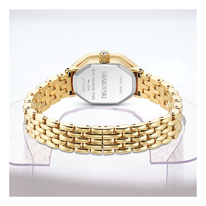 Reloj Dextera octagon, Fabricado en Suiza, Brazalete de metal, Tono dorado, Acabado tono oro