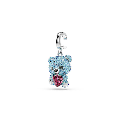Charm Idyllia, Tallas mixtas, Osito, Azul, Baño de rodio