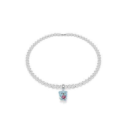 Charm Idyllia, Tallas mixtas, Osito, Azul, Baño de rodio