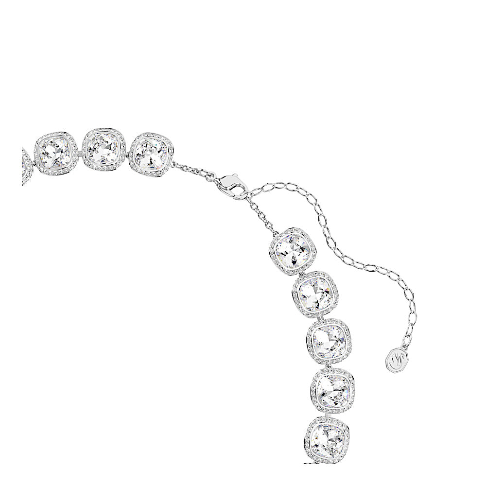 Collar Una Angelic, Talla cojin, Blanco, Baño de rodio