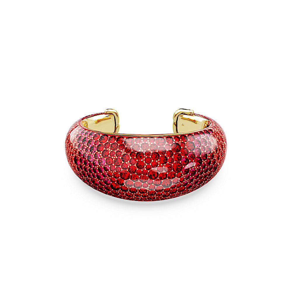 Brazalete Idyllia, Rojo, Baño tono oro