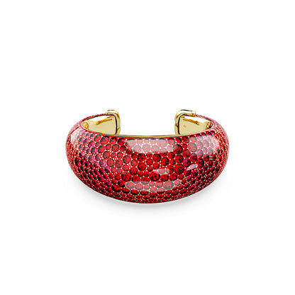 Brazalete Idyllia, Rojo, Baño tono oro