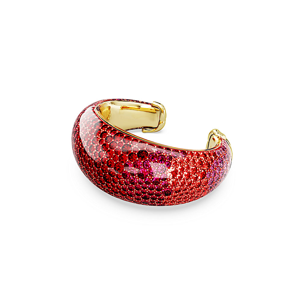 Brazalete Idyllia, Rojo, Baño tono oro
