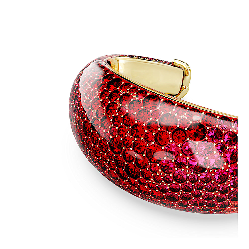 Brazalete Idyllia, Rojo, Baño tono oro