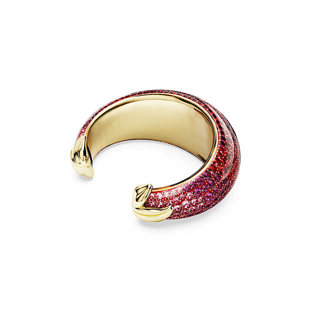 Brazalete Idyllia, Rojo, Baño tono oro