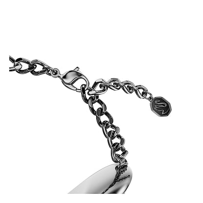 Pulsera Una Angelic, Talla cojin, Blanca, Baño de rutenio