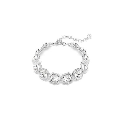 Pulsera Una Angelic, Talla cojin, Blanca, Baño de rodio