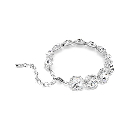Pulsera Una Angelic, Talla cojin, Blanca, Baño de rodio