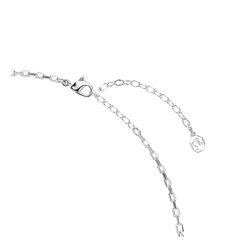 Collar Hyperbola, Talla redonda, Blanco, Combinación de acabados metálicos