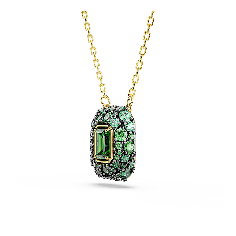 Colgante Sublima, Talla octogonal, Verde, Acabado en oro de 18 quilates