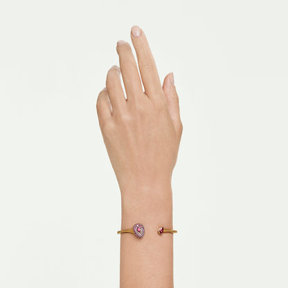 Brazalete Sublima, Talla pera, Rojo, Acabado en oro de 18 quilates