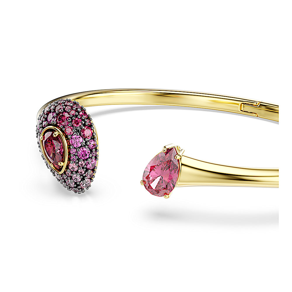 Brazalete Sublima, Talla pera, Rojo, Acabado en oro de 18 quilates
