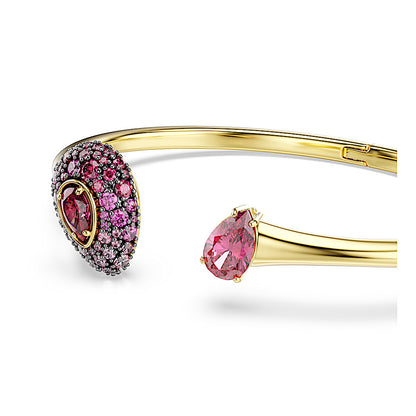 Brazalete Sublima, Talla pera, Rojo, Acabado en oro de 18 quilates