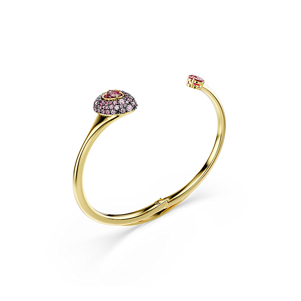 Brazalete Sublima, Talla pera, Rojo, Acabado en oro de 18 quilates