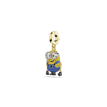 Charm Minions Bob, Pavé, Multicolor, Baño tono oro
