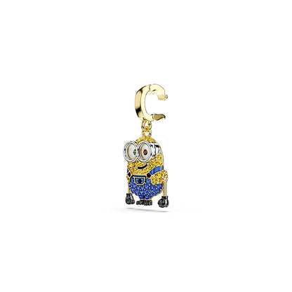Charm Minions Bob, Pavé, Multicolor, Baño tono oro