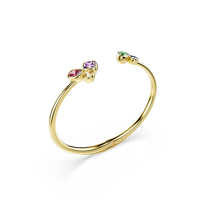 Brazalete Imber, Tallas mixtas, Multicolor, Acabado en oro de 18 quilates